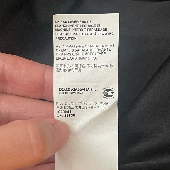 Dolce & Gabbana Silk Skirt Black Green Pink Floral Print Scalloped Grosgrain Zip - Picture 8 of 11